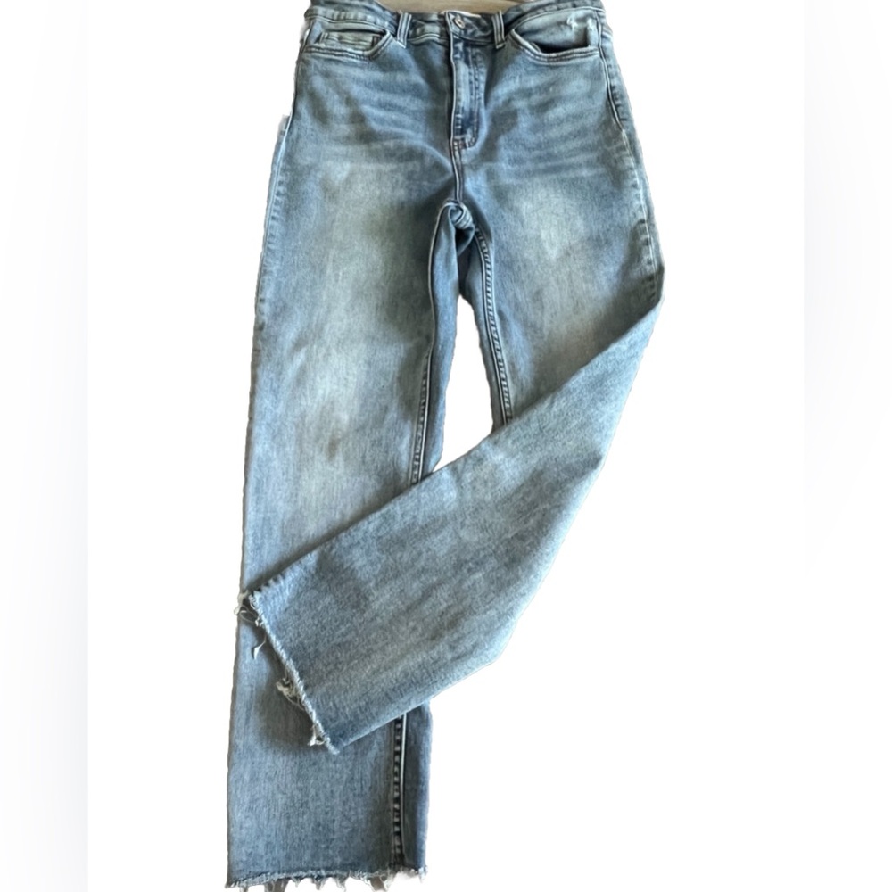 VERVET BY FLYING MONKEY Light Blue Ankle Jeans